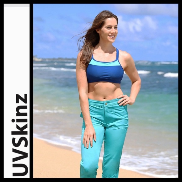 NWOT UV Skinz Women’s Crisscross Swim Bra - Picture 3 of 9